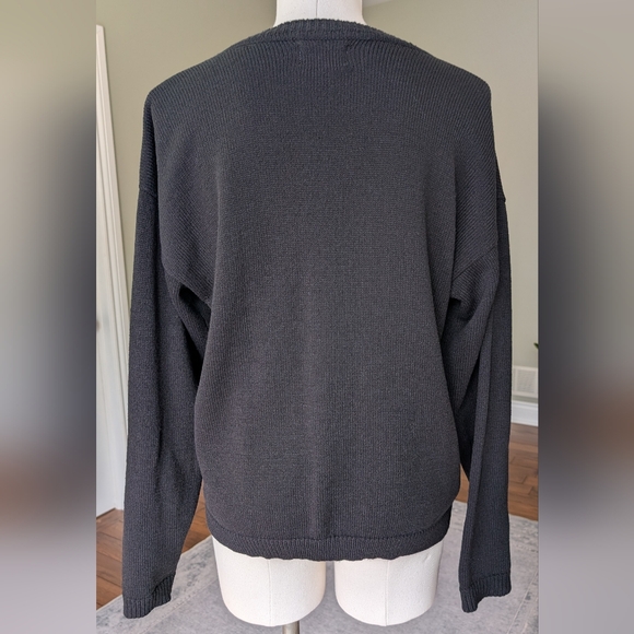 Vintage Carroll Reed Woman's Cardigan Cottagecore Folk Floral Embroidered Size L - Picture 4 of 13